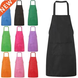 Pocket With Solid Cooking Kitchen Chef Apron