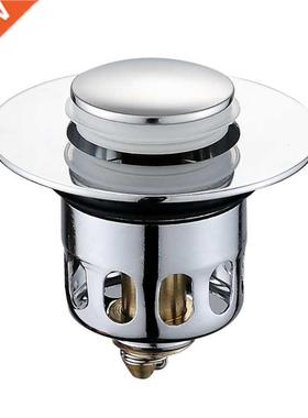 Anti-clogging Drain Filter Brass Bathtub Plug Wash Basin Sin