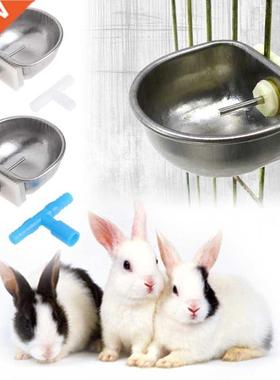 Rabbit Automatic Drinker Water Feeder Fix Bowl Stainless Ste