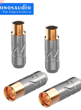 Monosaudio 99.998% pure copper 24K 5U Gold plated XLR Connec