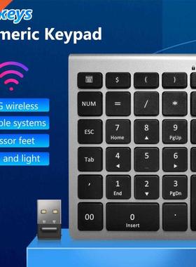 Small-size 2.4GHz Wireless Numeric Keypad Numpad 28Keys Digi