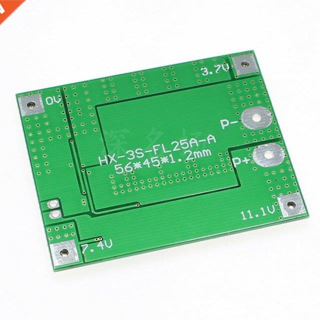 25A Protection Board 3 String 56mm*45mm*1.2mm BMS Over-disch