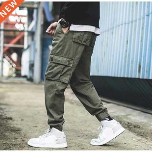 Pants Men Trousers Winter Harem Cargo Loose Autumn Cotton