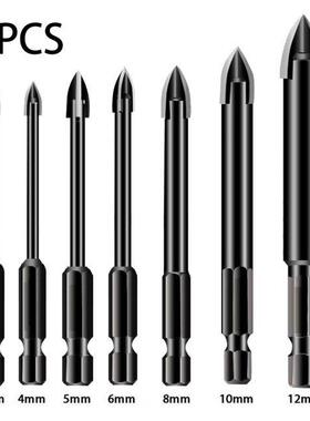 7pcs 3-12mm Drll Bt Ttanum Ceramc Tle Marble Glass Spe