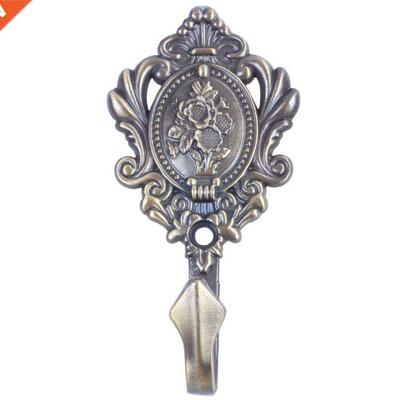 1 Pair Rose Pattern Alloy Drapery Curtain Hold Backs Tieback