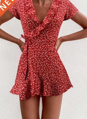 Summer Women’s Floal A-Line Dress Sweet Elegant Floral