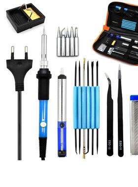 Eu Plug 220v 60w Temperature Electric Soldering Iron Kit+5pc