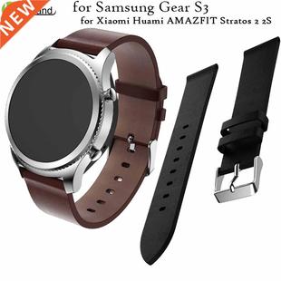 for Leather Gear Samsung Band strap watch Genuine 22mm