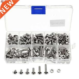 Steel Phillips Bolts Screws Stainless Head 250Pcs Round