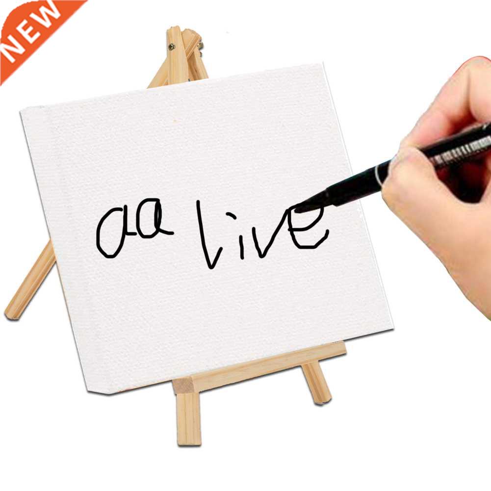 10 Pack Portable Easel Canvas Set For Oil Acrylic Adults Tee