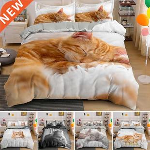 Bedding Set Single Pet Doubl vers Cat Printed Lovely Animal