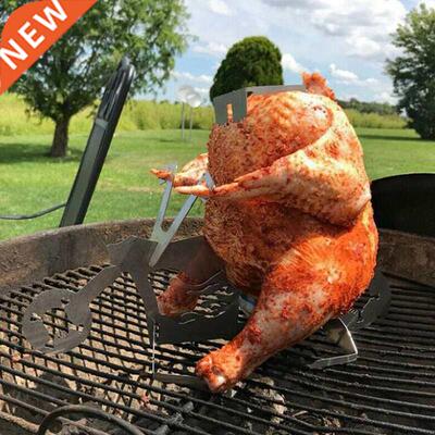 1pc BBQ Chicken Stand Beer Funny American Motorcycle Stainle