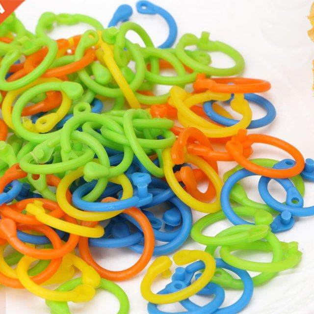 100Pcs Colorful Knitting Crochet Locking Stitch Marker  C