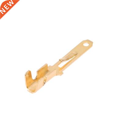 40 Pcs Gold Tone Male Spade Crimp Terminals 2mm Wiring Conne