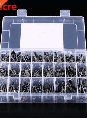 500pcs 24 Values Aluminum Electrolytic Capacitor Assorted Ki
