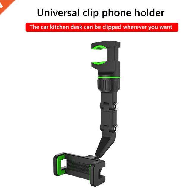 Car Phone Holder Universal Clip 360 Degree Rotatable Car Rea