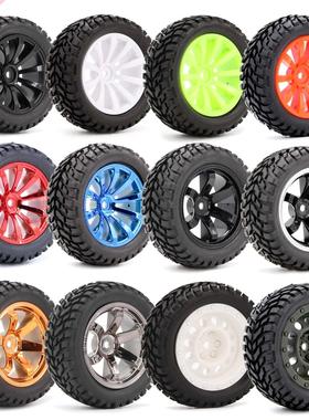 4Pcs 75mm Upgre Wheels Off Ro Buggy Tires Wheel for Wlto