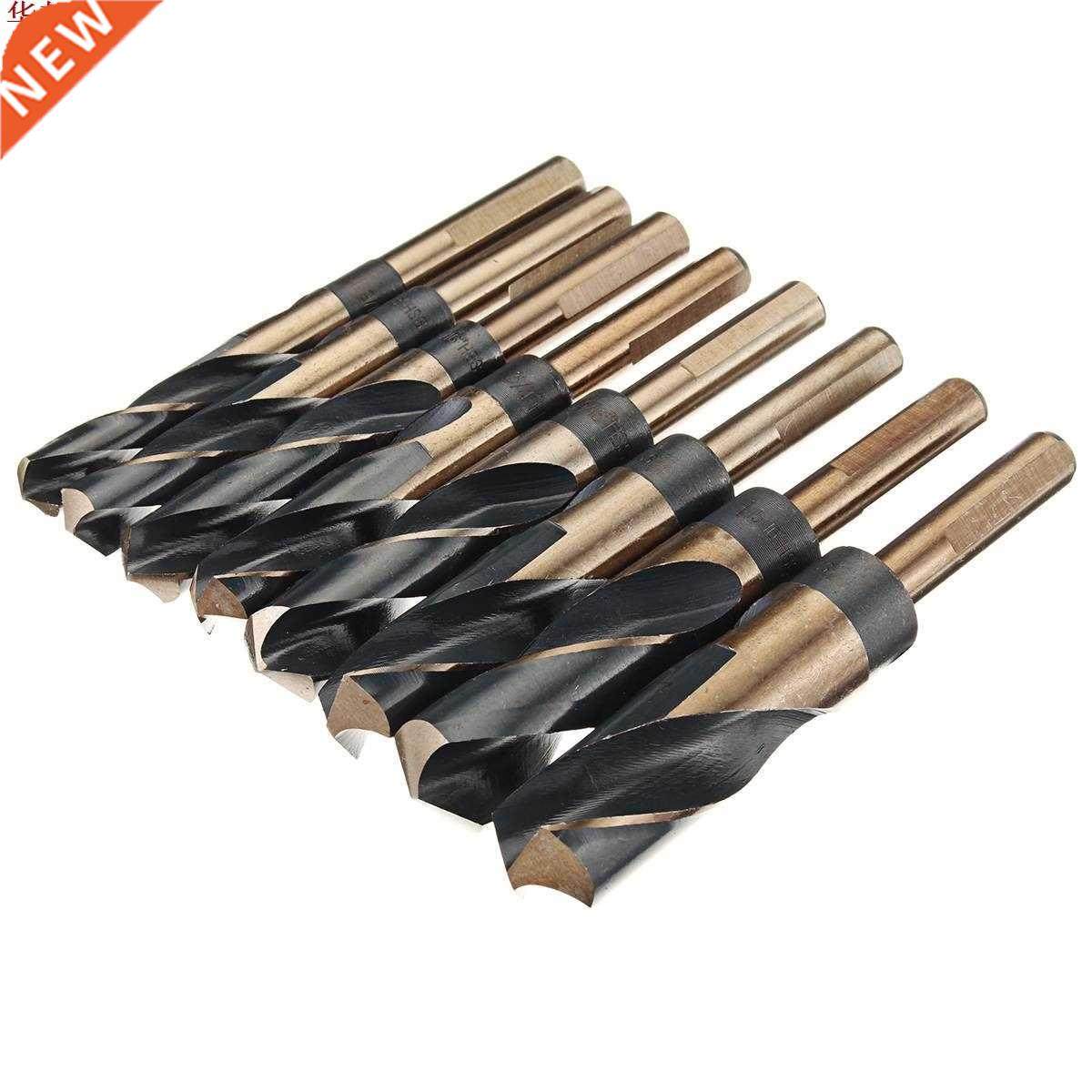 8 Pcs High Speed Steel Alloy Twist Drill Bit Set Durable Rou