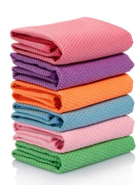 1PC 30 * 40CM Water Absorbable Glass Kitchen Cleaning Cloth