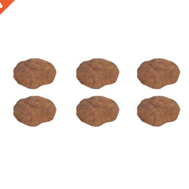 6 Pcs Placemats,Washable PVC Non-Slp Heat Resstant Table P