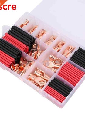 100pcs AWG Brass Ring Lug Terminal Wire Cable Crimp Connecto