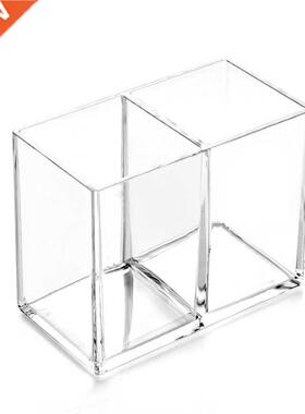Clear Acrylic Makeup Brush Holder Pen Pencil Cup Holder Cosm