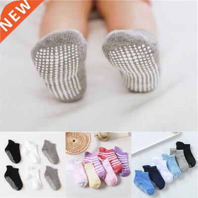 6 Pairs/lot 0 to 5 Years Anti-slip Non Skid Ankle Socks With