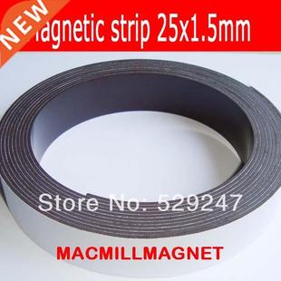 Adhesive Flexible Magnetic Width Self Strip 25.x1.5 Meters