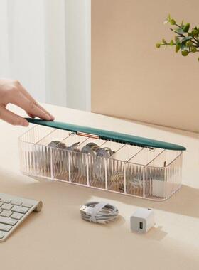 Cable Storage Box Transparent Plastic Data Line Storage Cont