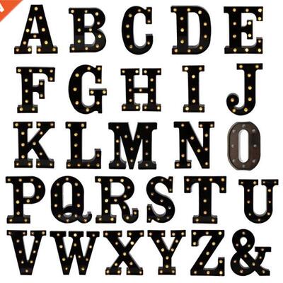 llumnated Vntage Style Decoratve Letter Lghts, Up n L