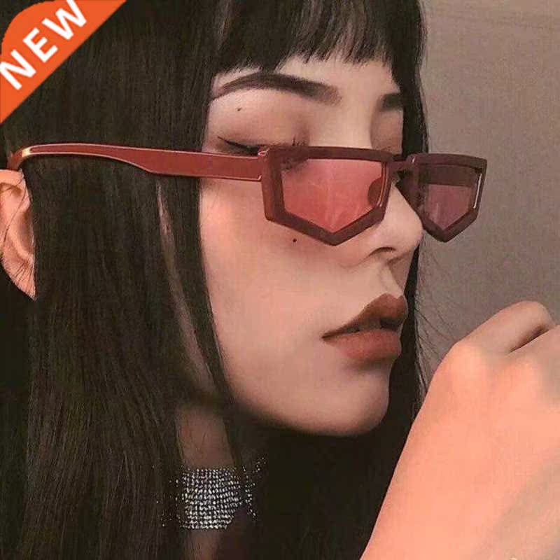 Vintage Sunglasses Women Retro Sque Gradient Shield Red Su