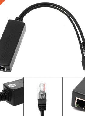 2.5KV RJ45 POE Ethernet Power Over Splitter 48V to 5V Micro
