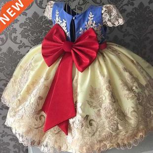 Lace Flower Girls Dress For Wedding Gown Birthday Party Tutu