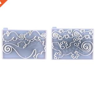 Decoration Ornament Silicone Mold Hippocampus 2Pcs DIY Gecko