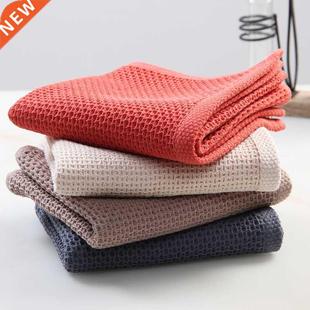 Cotton Hand Towel Honeycomb Strong Absorbent Breathable Soft