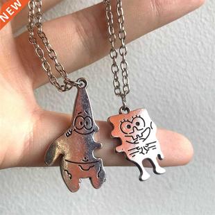 Friends Lover Couple 2pcs Pendant Best Matching Necklace set
