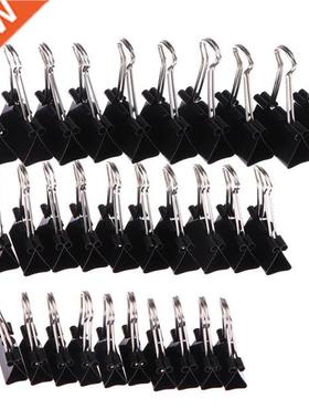 10pcs/lot Black Metal Binder Clips 19mm/ 25mm/ 32mm Notes Le