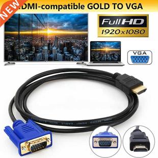 Video Gold Pin VGA Male compatible HDMI 6FT 1.8M