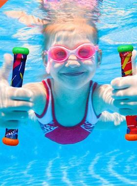 5pcs Diving Game Toys Set Funny Swimming Pool Diving Sticks