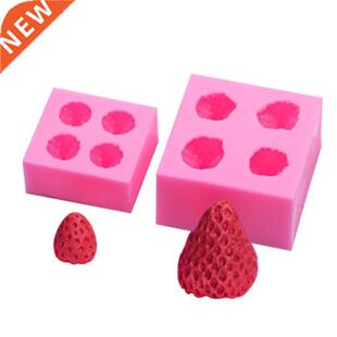 Strawberry Silicone Mould Fondant Chocolate Jelly Making Cak