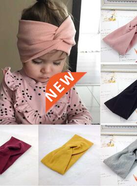 1 PCS Spring Summer Solid Color Baby Headband Girls Twisted