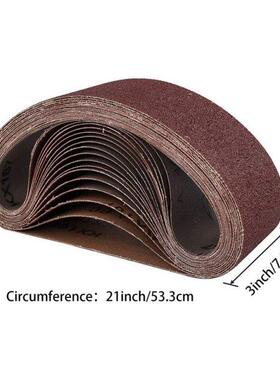 18 Pack Sandng Belts 3X21 nches(75X533mm) Alumnum Oxde S