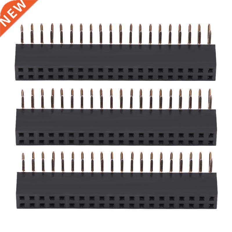 pcs pitch female row right angle pin headers for raspberry