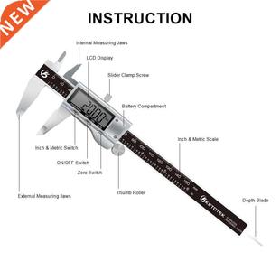 Inch 150mm Digital Steel Caliper Stainless Electro Vernier