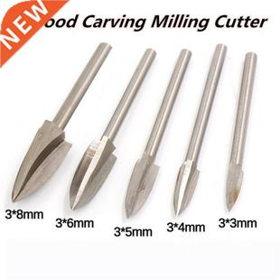 Carving White Wood 8mm Rasps Tool Cutter Milling 3mm 5pcs