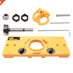 Bits Hinge Kit Wood Jig Drill Tool 35mm Drilling