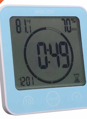 5 Shower Clock Timer Bathroom Kithen Cooking Temperature Hum