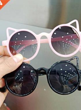 Gafas de sol con dise?o de ojo de gato para ni?os y ni?as, a
