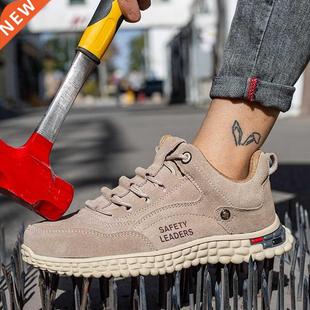 Woman and Men Work Safety Shoes Steel Toe Construction Sneak