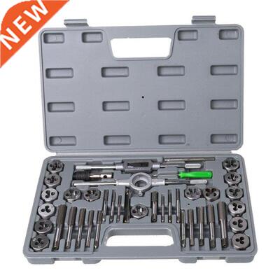 40Pcs Tap Die Set Hand Thread Plug Taps Hand Threading Tool